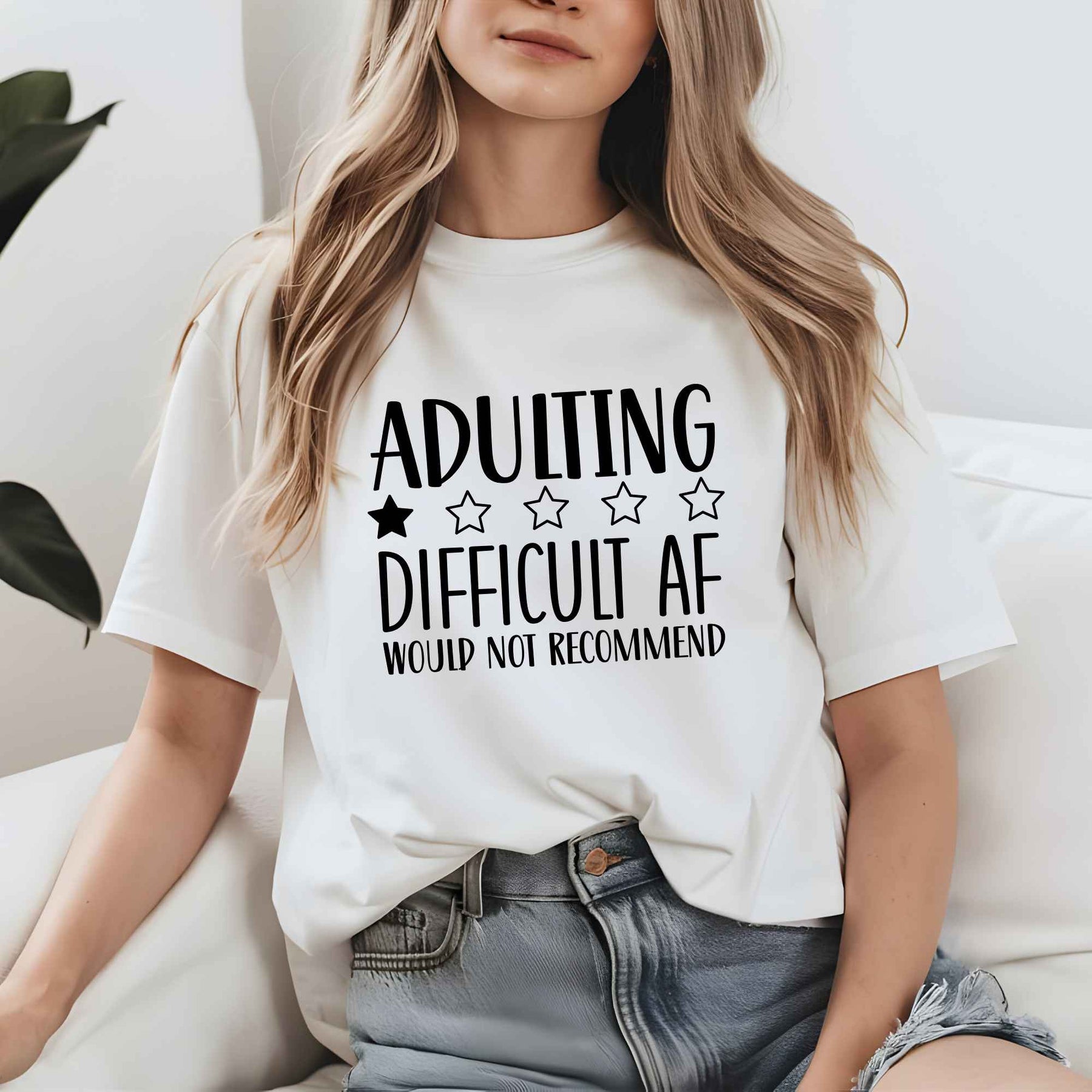 Adulting Difficult AF T-Shirt β Funny Adult Life Graphic Tee