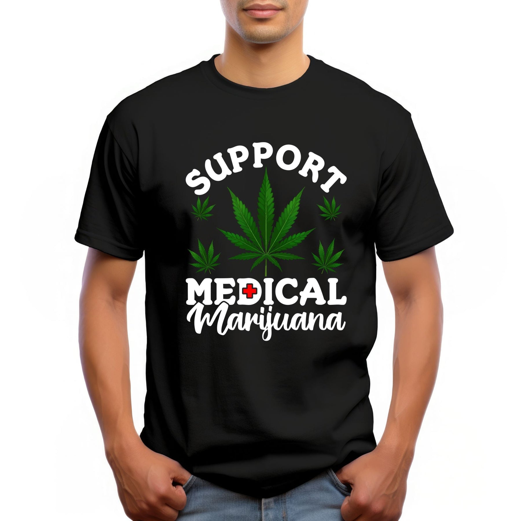 Support Medical Marijuana T-Shirt β Cannabis Awareness Graphic Tee