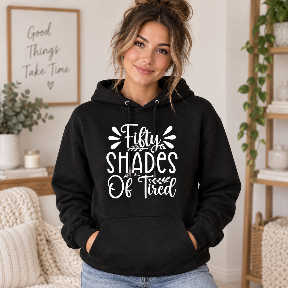 Fifty Shades of Tired apparel mockup