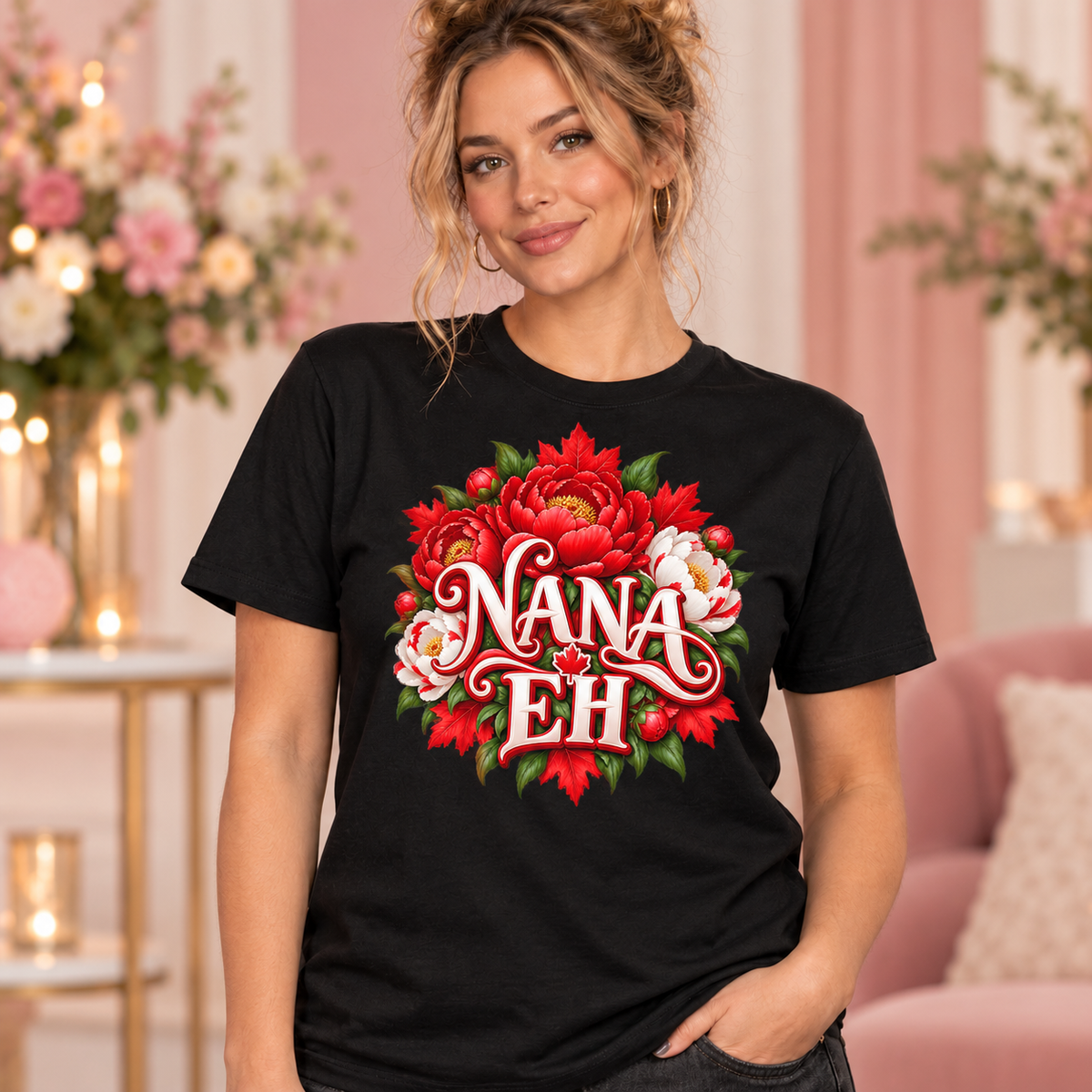 Nana Eh black T-shirt