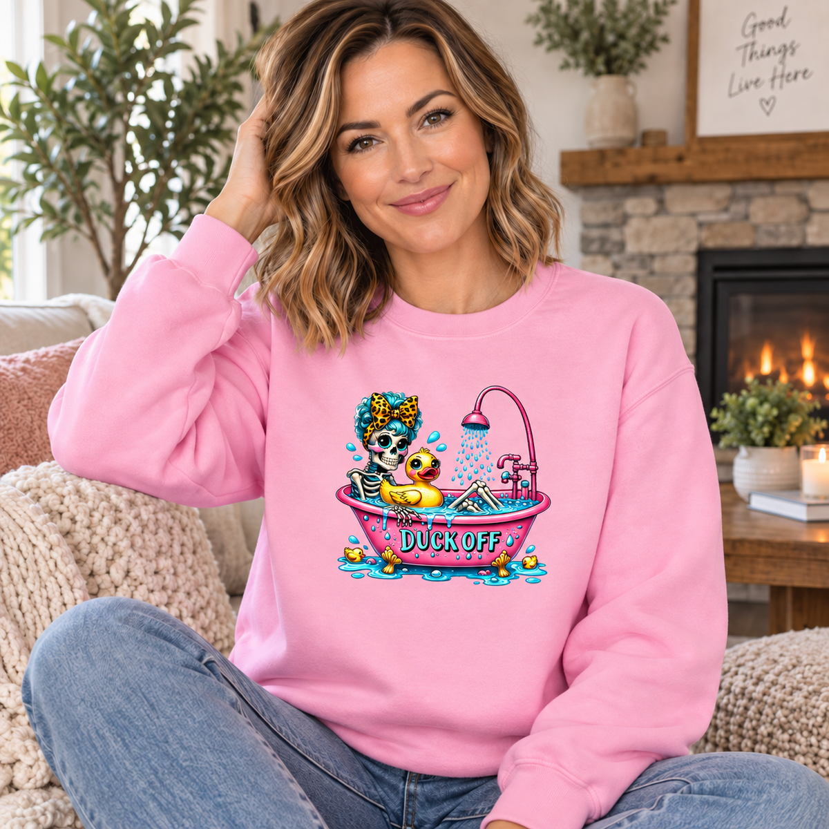 Splish Splash, Your Opinion Is Trash women’s beige T-shirt mockup