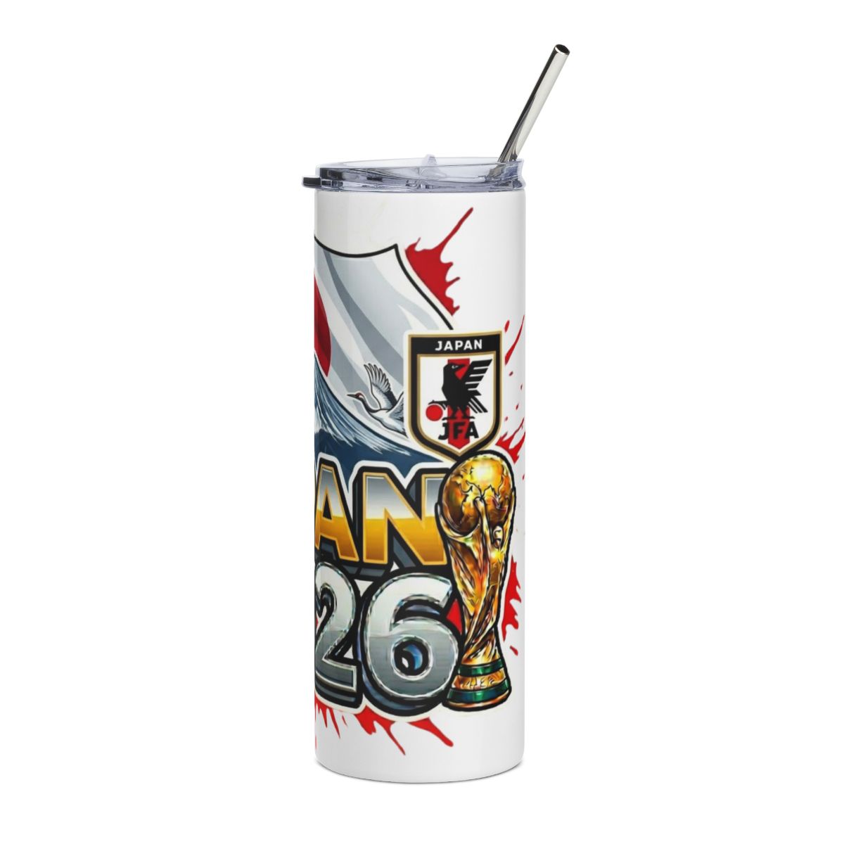 Japan 2026 football tumbler design view