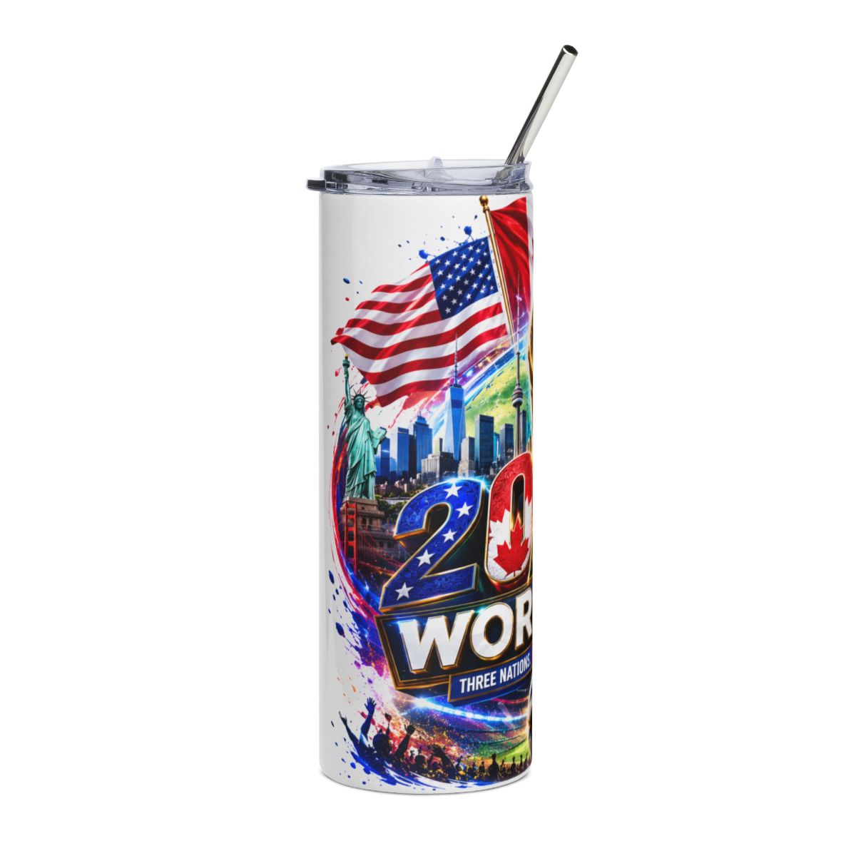 2026 Host Nations football tumbler alternate view