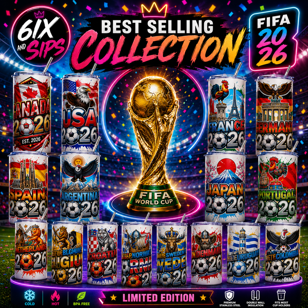 FIFA 2026 Fan Gifts & Soccer Drinkware