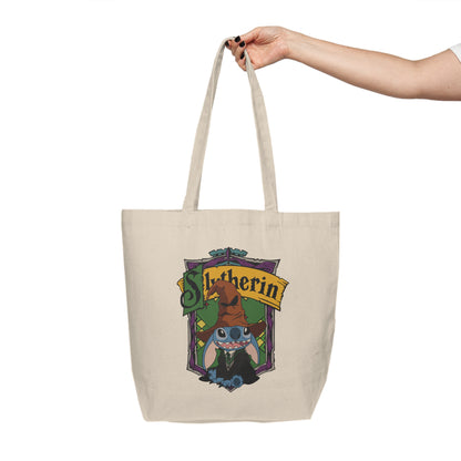 Slytherin Crest Canvas Tote Bag — Wizard House Tote