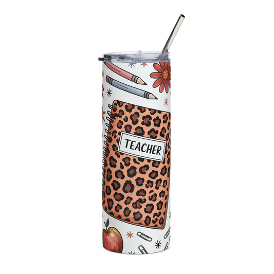 Teacher Pattern Stainless Steel Tumbler