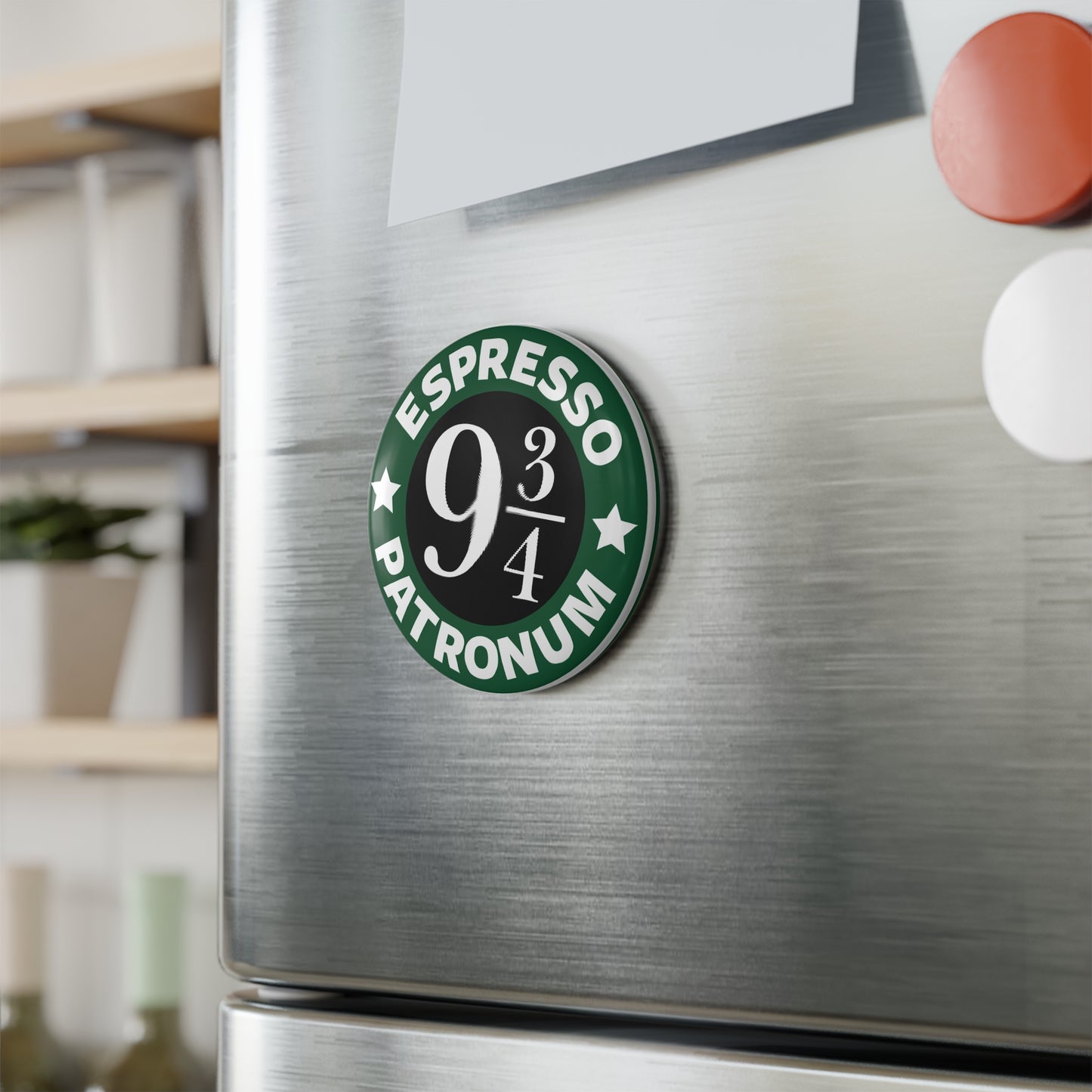 Espresso Patronum 9 3/4 Round Magnet