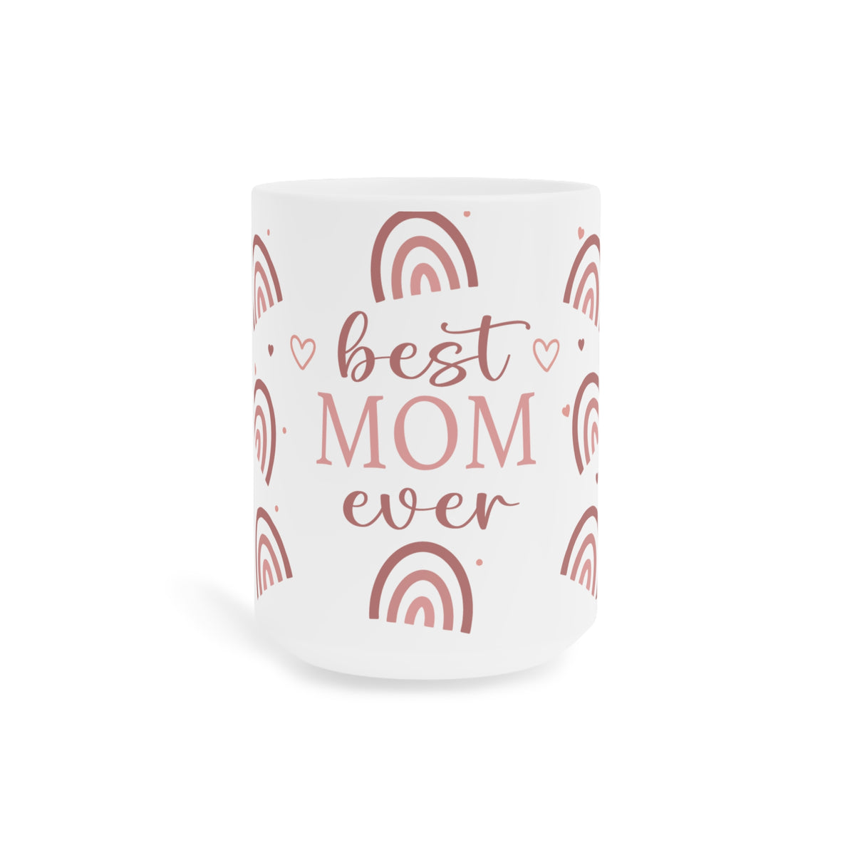 Best Mom Ever rainbow ceramic mug