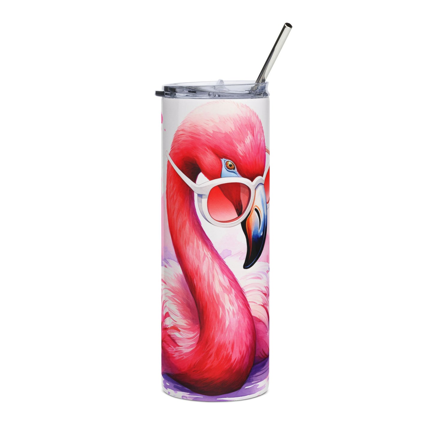 Pink Flamingo Stainless Steel Tumbler