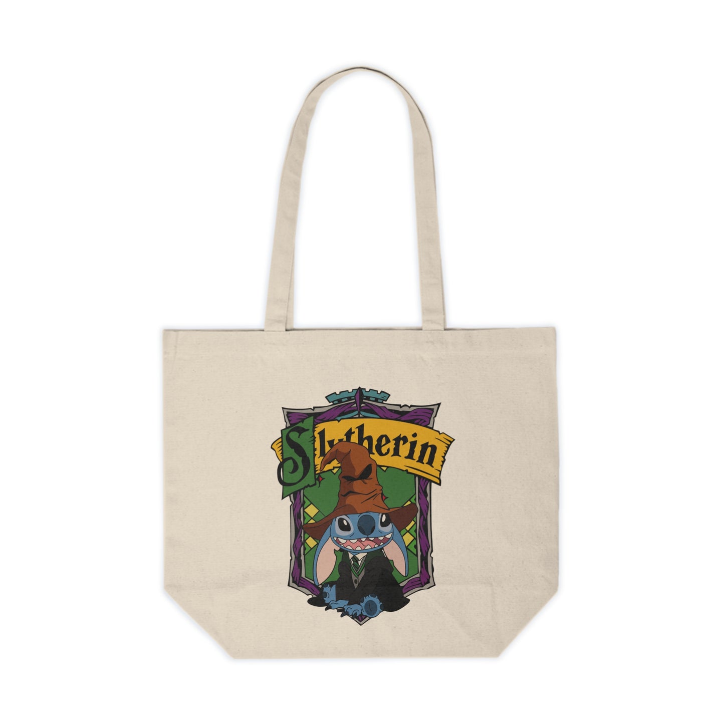 Slytherin Crest Canvas Tote Bag — Wizard House Tote