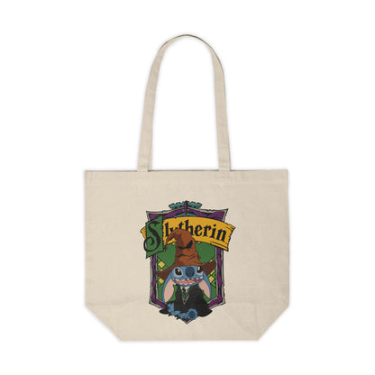 Slytherin Crest Canvas Tote Bag — Wizard House Tote