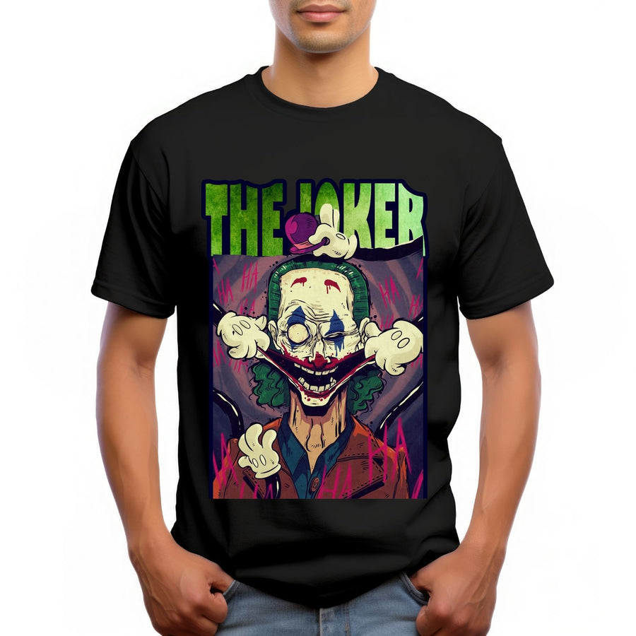 The Joker Inspired Graphic T-Shirt – Dark Comic Villain Streetwear Tee