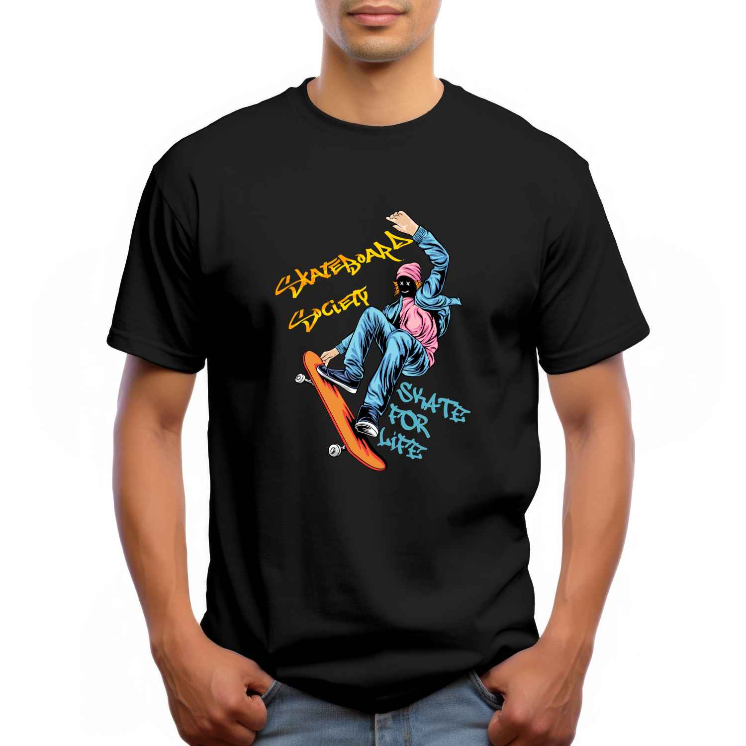 Skateboard Society T-Shirt – Skate for Life Streetwear Tee
