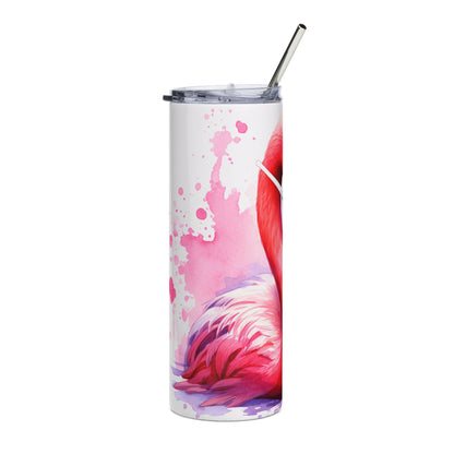 Pink Flamingo Stainless Steel Tumbler