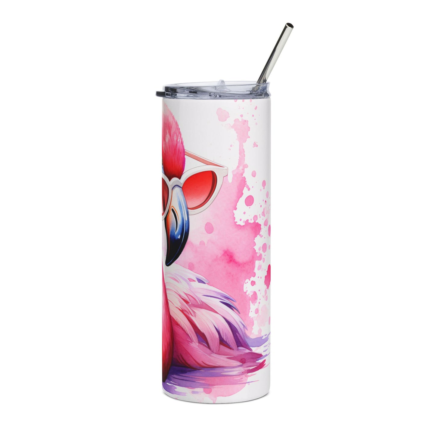 Pink Flamingo Stainless Steel Tumbler