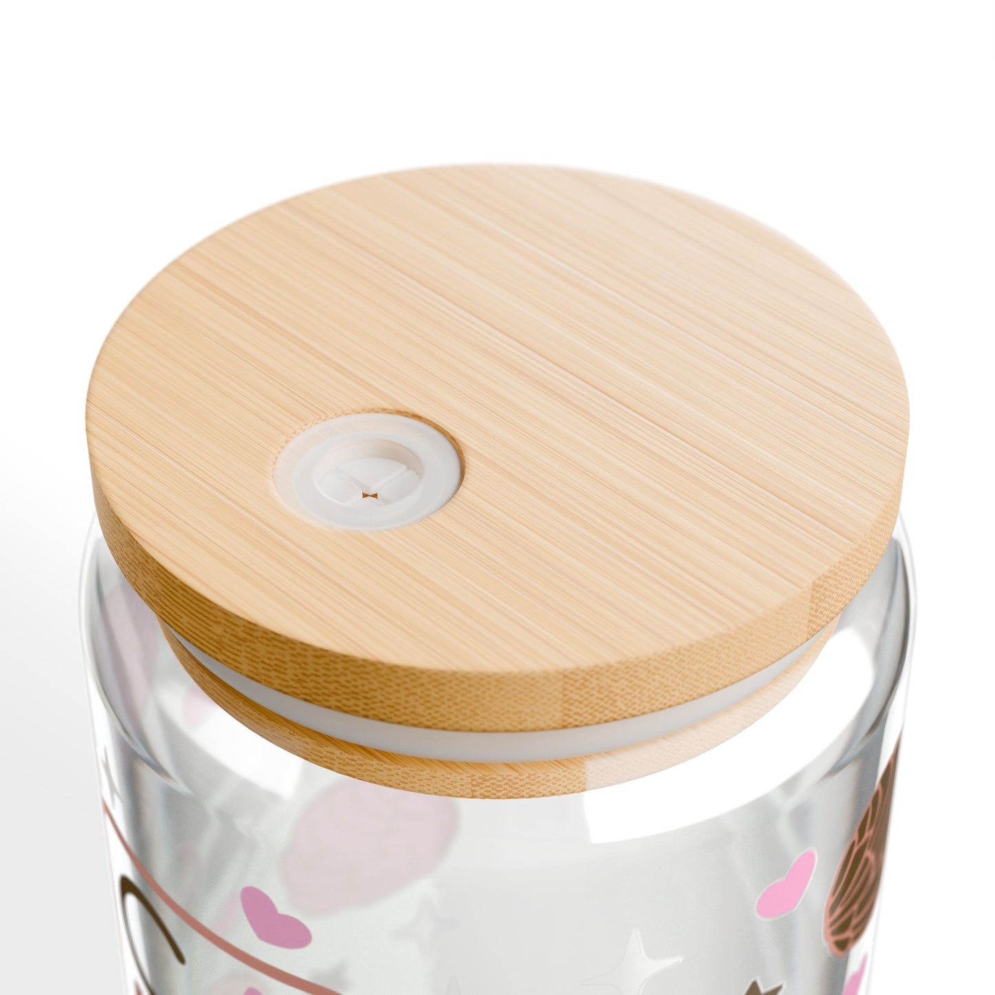 16oz Sipper Glass — Cute Lollipop Candy Design with Straw