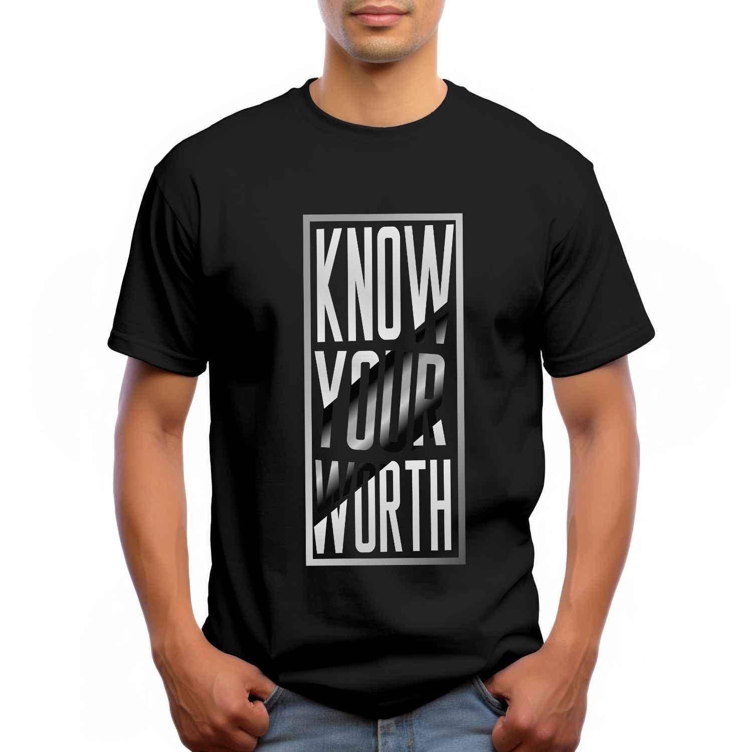 Know Your Worth T-Shirt – Inspirational Confidence Graphic Tee