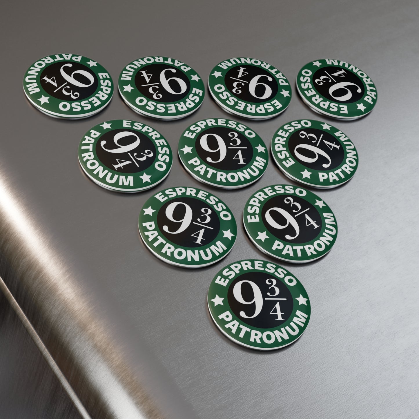 Espresso Patronum 9 3/4 Round Magnet
