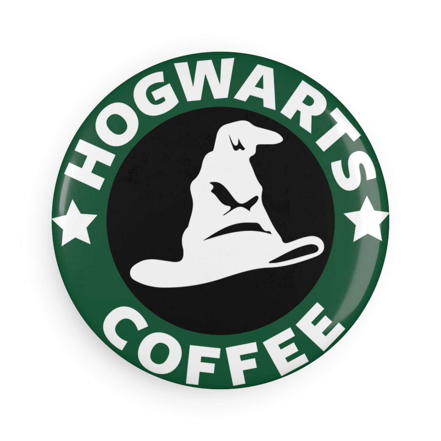 Hogwarts Coffee Round Magnet — Sorting Hat Coffee Fan Magnet
