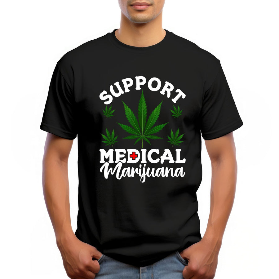Support Medical Marijuana T-Shirt – Cannabis Awareness Graphic Tee