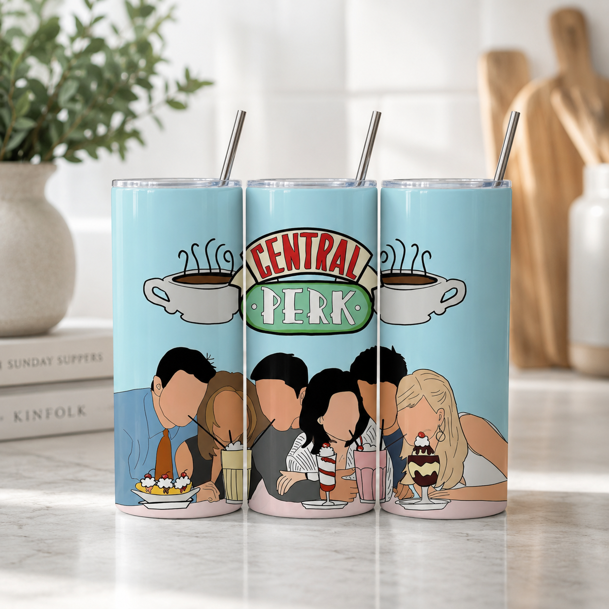 Central Perk Inspired 20oz Skinny Tumbler