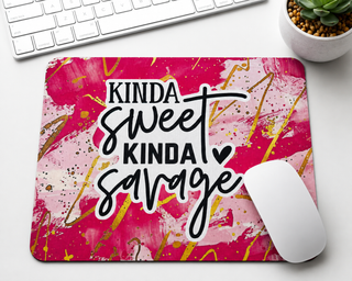 NOPE Not Today colorful abstract mouse pad design option