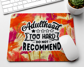 NOPE Not Today colorful abstract mouse pad design option
