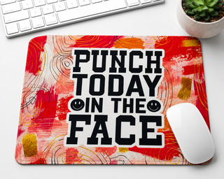NOPE Not Today colorful abstract mouse pad design option
