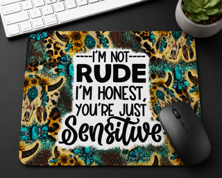 NOPE Not Today colorful abstract mouse pad design option