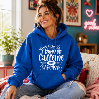 Caffeine & Sarcasm graphic apparel alternate view