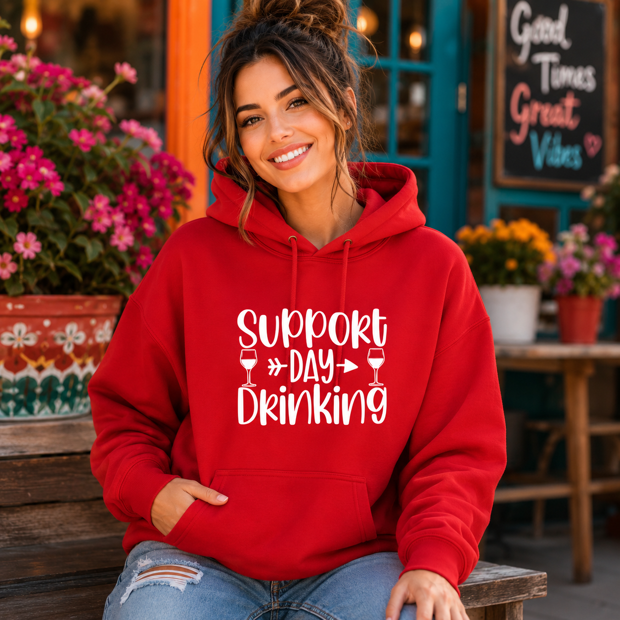 Support Day Drinking graphic apparel alternate view