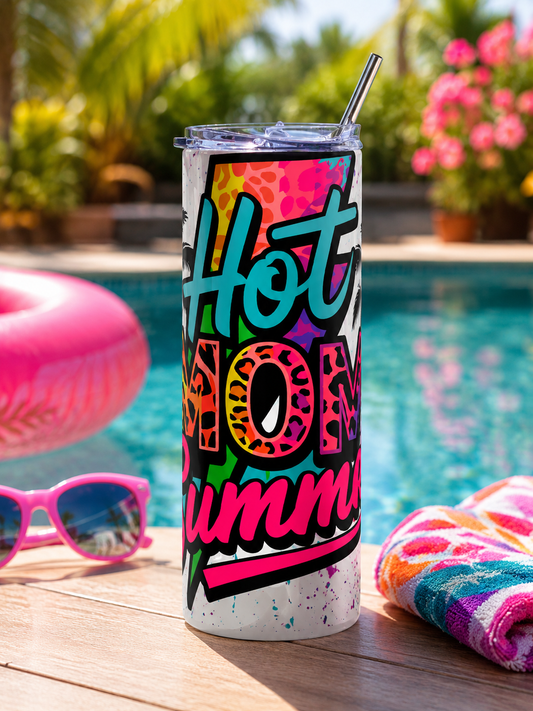 Hot Mom Summer 20oz Skinny Tumbler