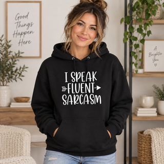 Fluent Sarcasm apparel mockup