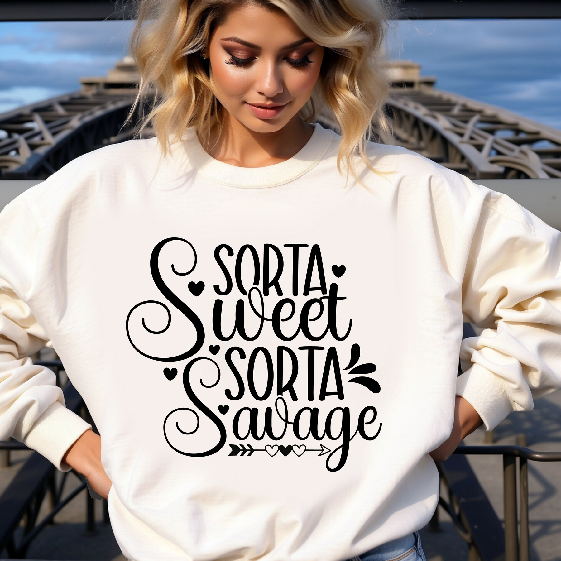 Sorta Sweet, Sorta Savage – T-Shirt, Crewneck & Hoodie