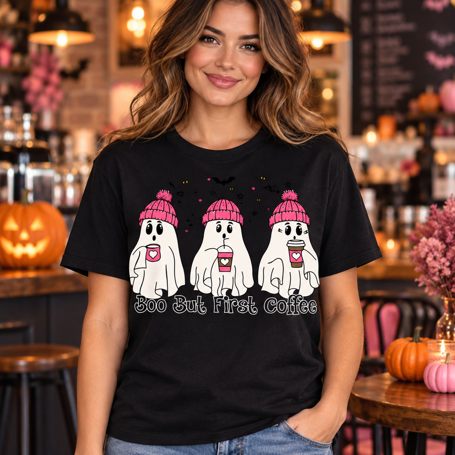 Boo But First Coffee – Halloween Apparel