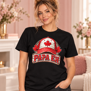Papa Eh black T-shirt