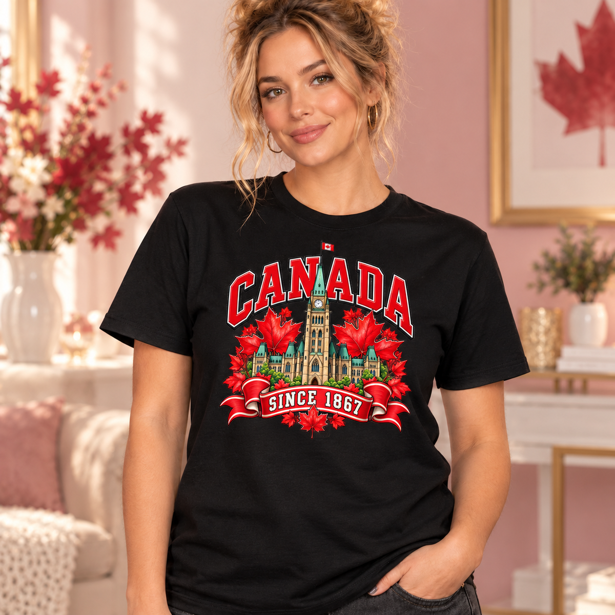 Canada Since 1867 black T-shirt