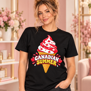 Canadian Summer black T-shirt