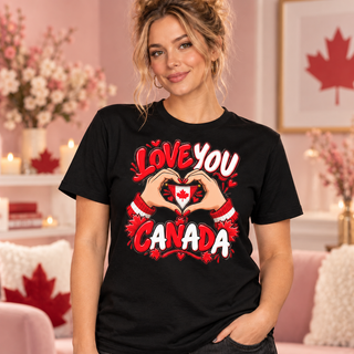 Love You Canada black T-shirt