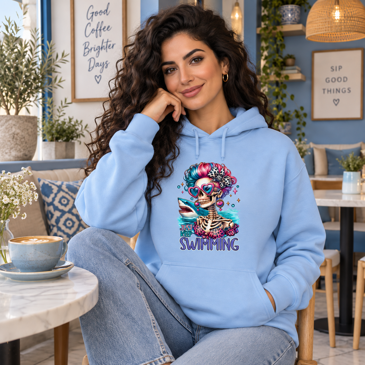Summer Vibes women’s beige T-shirt mockup