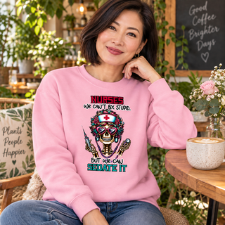 Coffee Addict women’s pink crewneck mockup