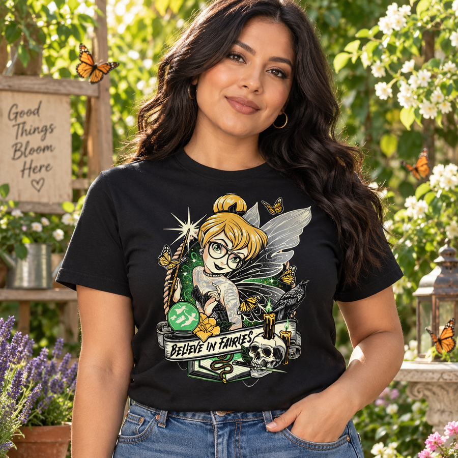 Believe in Fairies Graphic Apparel – T-Shirt, Crewneck & Hoodie