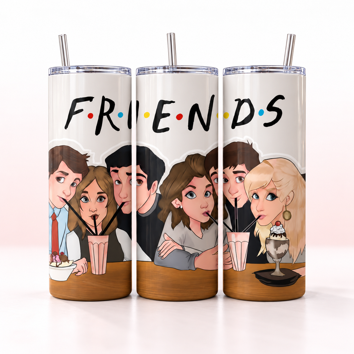 Friends TV Inspired 20oz Skinny Tumbler — product mockup