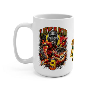 Lukaku number 9 Belgium football mug