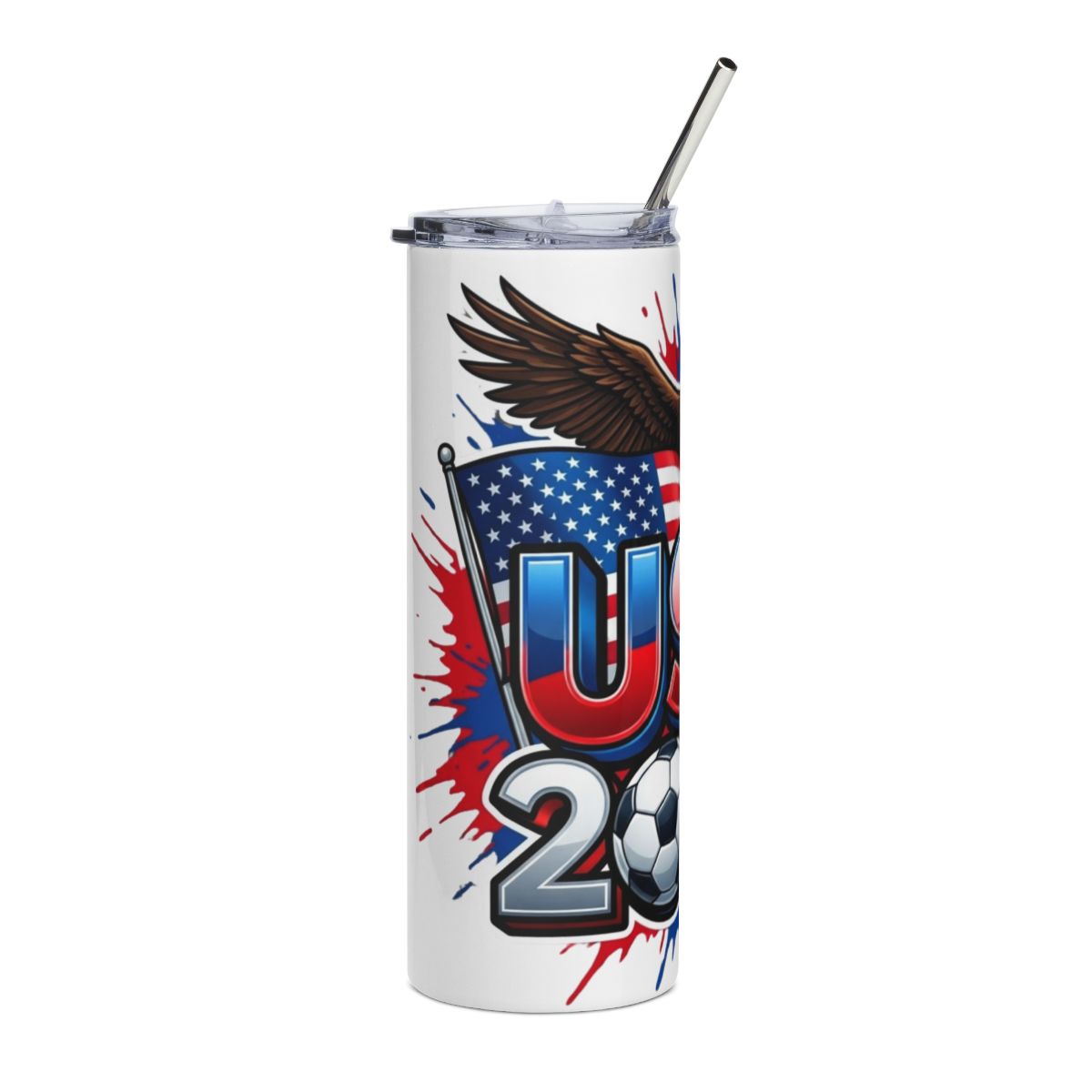 USA 2026 football tumbler alternate view