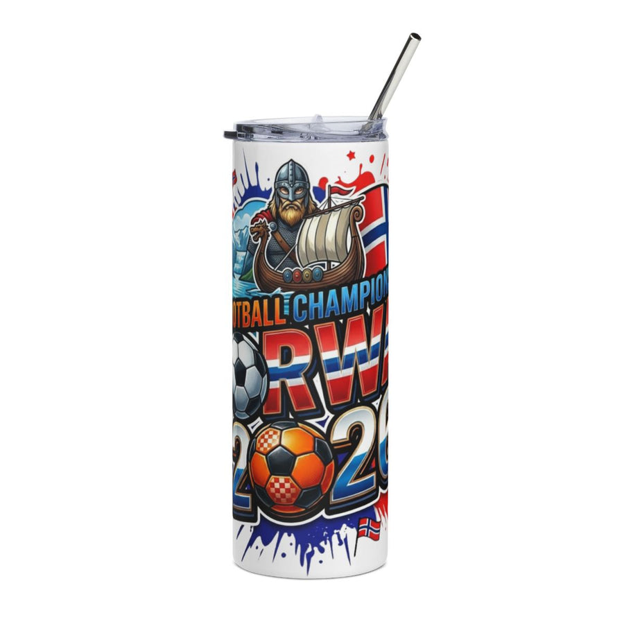Norway 2026 Football Tumbler – Viking Soccer Fan Cup