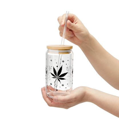 16oz 420% Irish Cannabis Leaf Sipper Glass