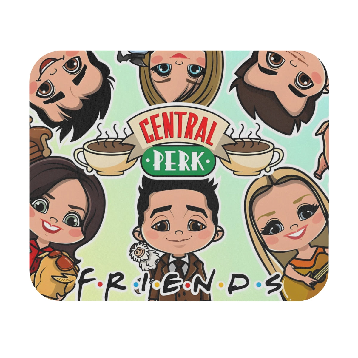 Friends TV Show Central Perk Cartoon Mouse Pad