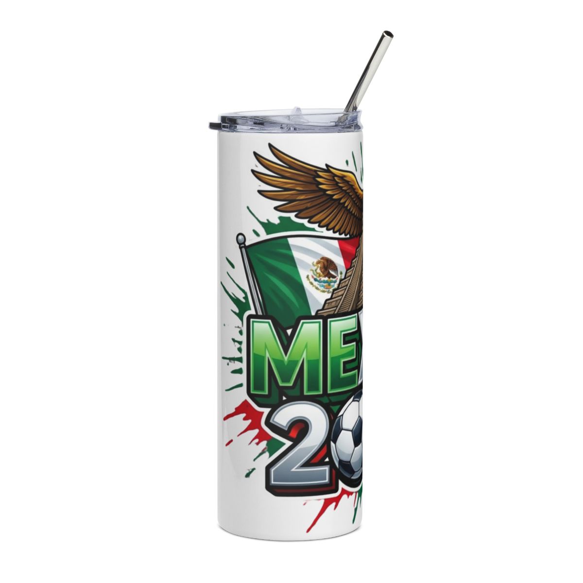 Mexico 2026 football tumbler alternate view