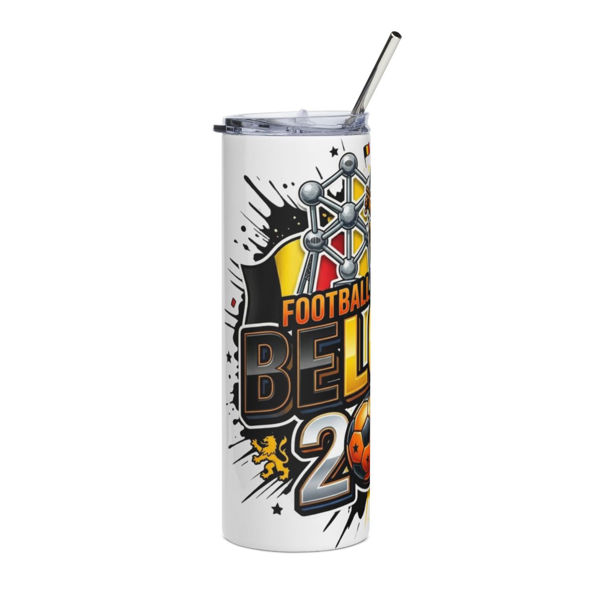 Belgium 2026 football tumbler alternate view